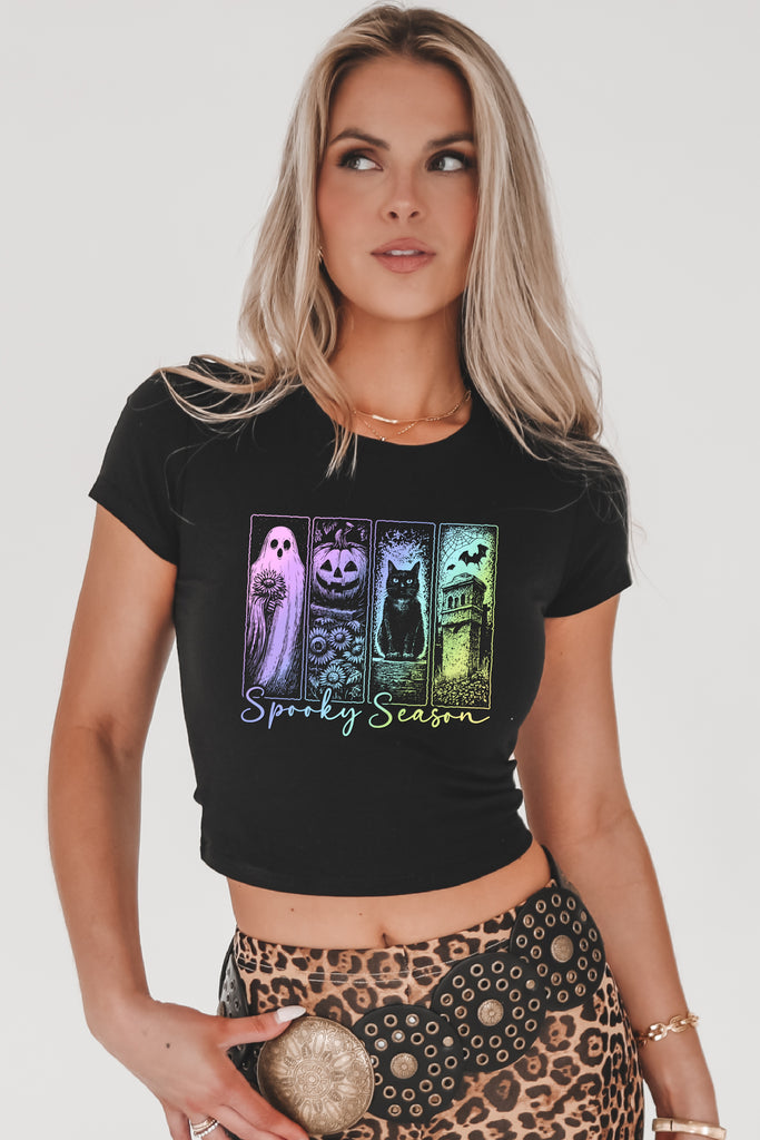 Spooky season baby tee 