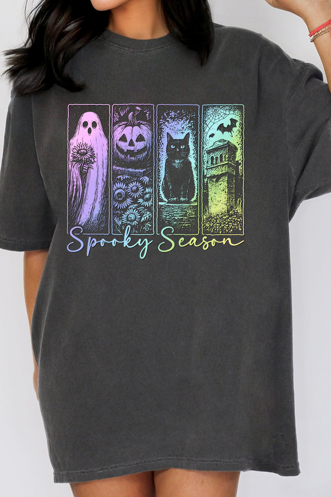 Spooky Season Comfort Colors Halloween Graphic T-shirt 
