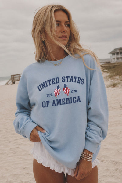United States of America Vintage Americana Sweatshirt – Amazing Lace