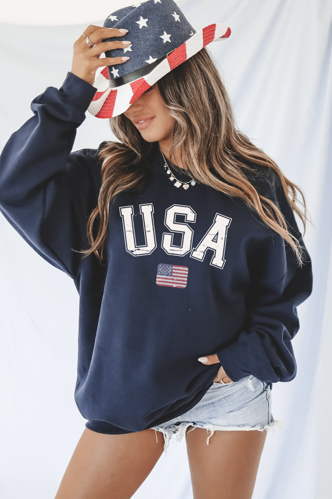 USA Crewneck pullover America Sweatshirt 